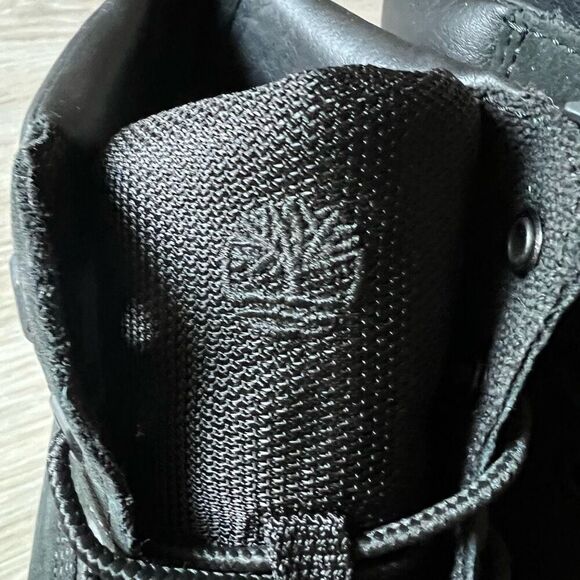 Timberland High Top Sneaker Black Numbuck Suede Leather Londyn 10 Non Slip 10 - Picture 7 of 12